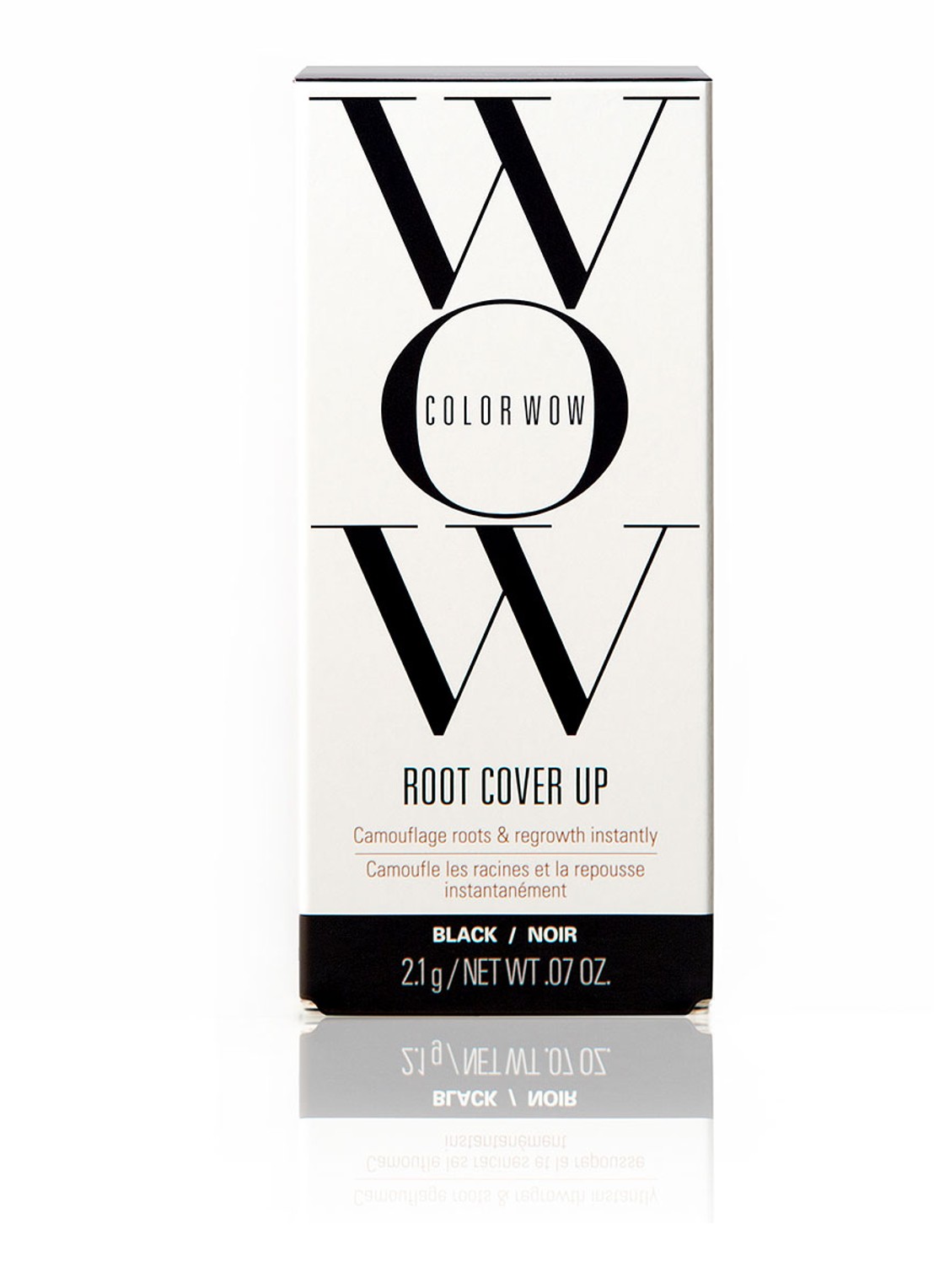 Color Wow Root Cover Up - uitgroei poeder - voorkant 6 black