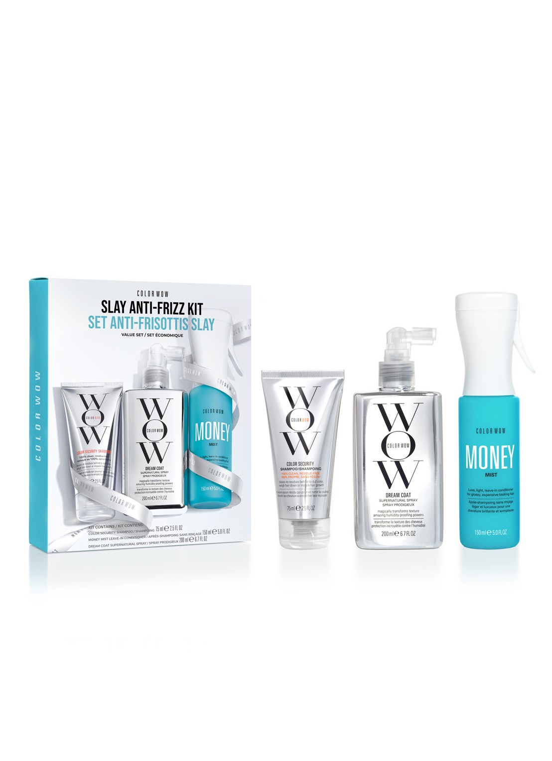 Color Wow Slay Anti-Frizz kit - haarverzorgingsset - voorkant undefined