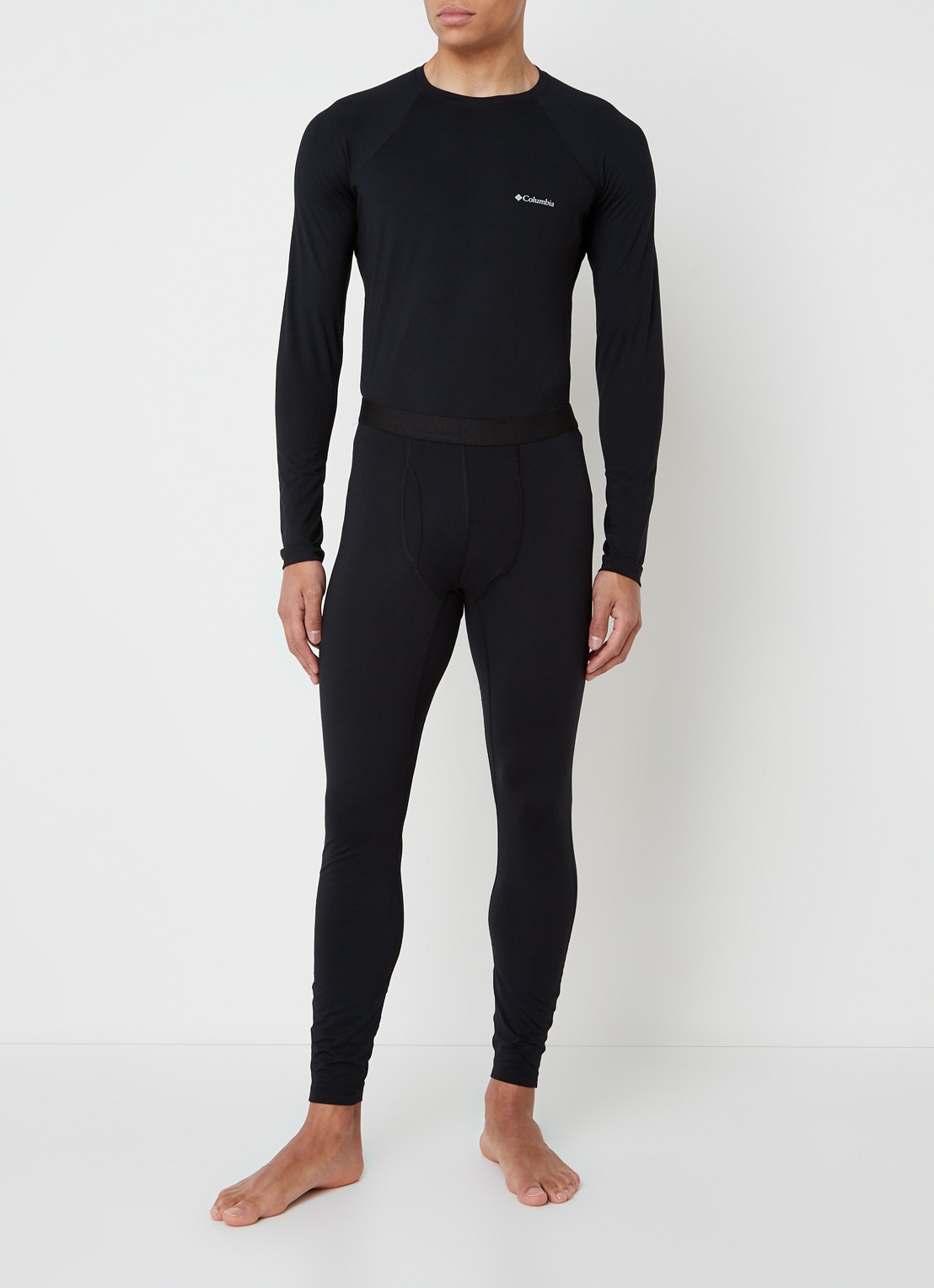Columbia Lange onderbroek met stretch - voorkant 2 zwart
