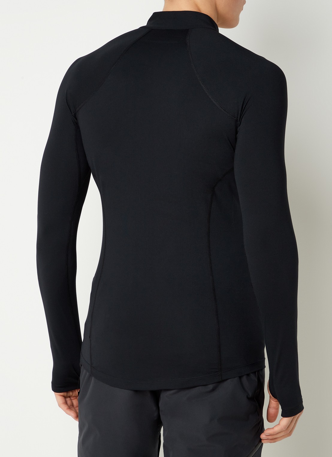Columbia Trainings longsleeve met halve rits - achterkant 4 zwart