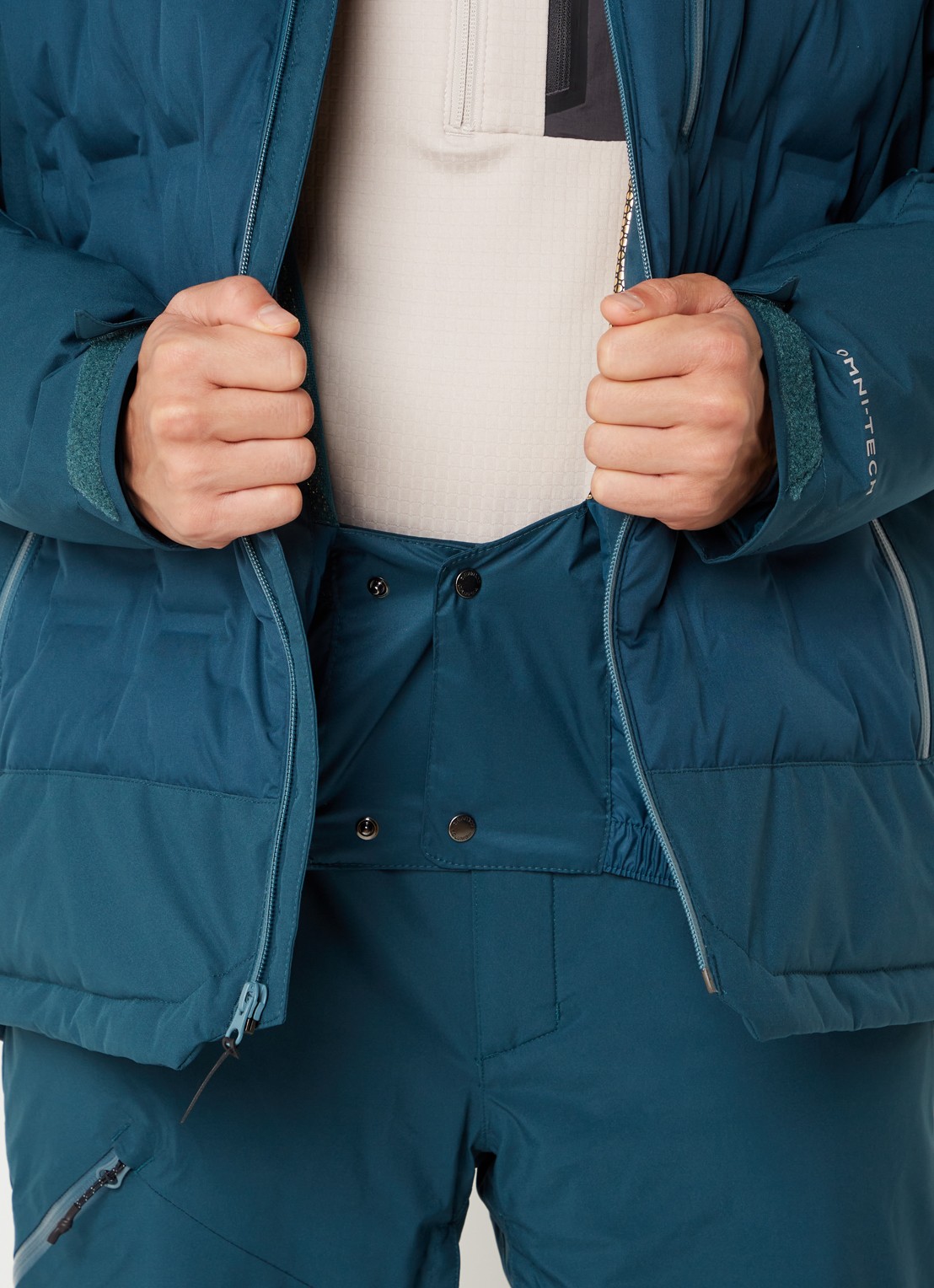 Columbia Wild Card III ski-jas met donsvulling en afneembare capuchon  - detail 4 zeegroen