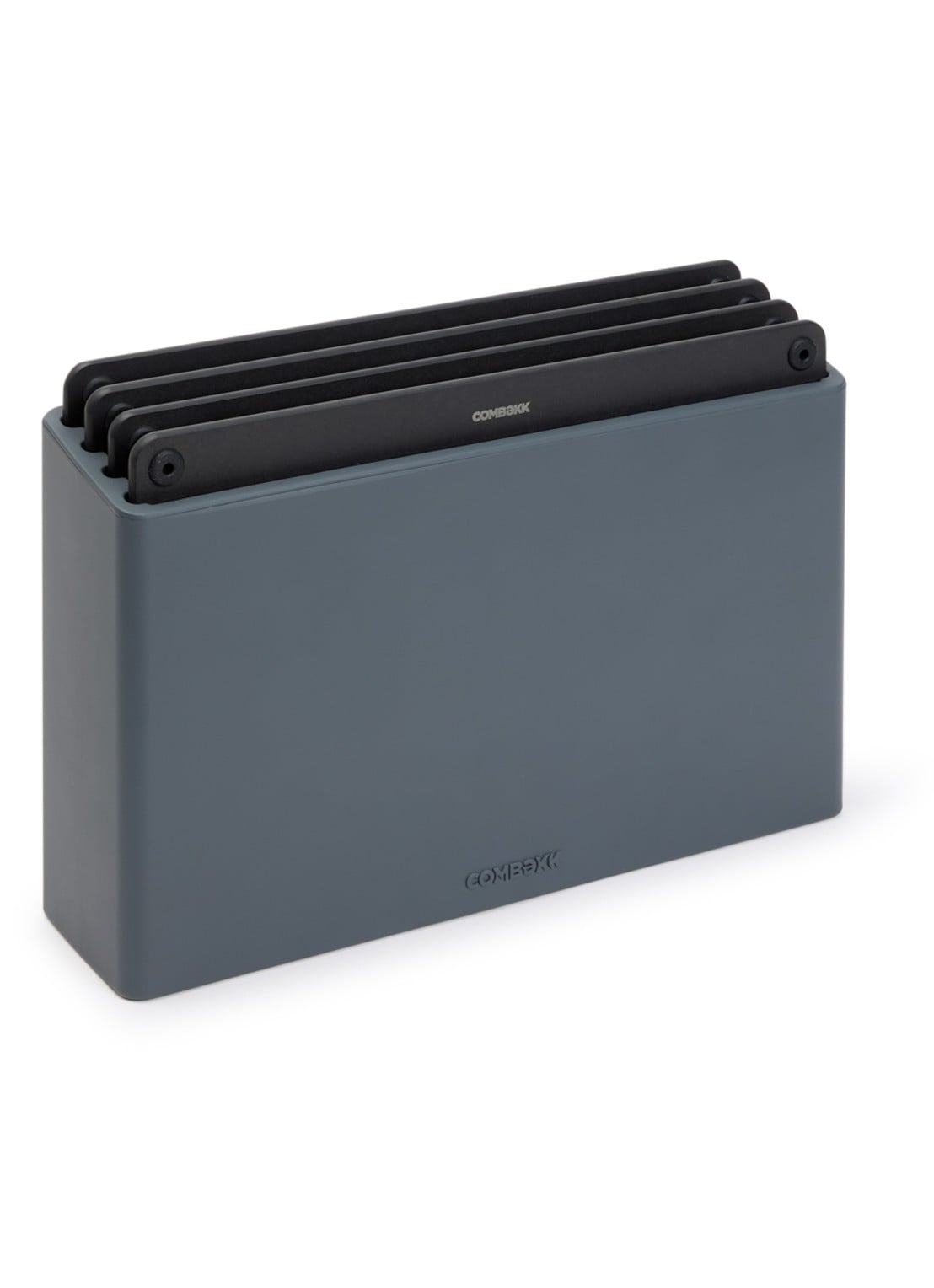 Combekk Snijplank 22 x 32 cm set van 4 - voorkant zwart