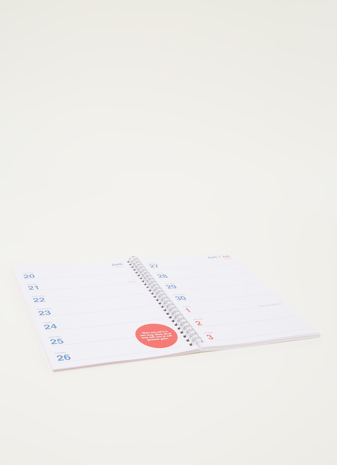 Comello Bureau agenda 2022 - detail 3 rood
