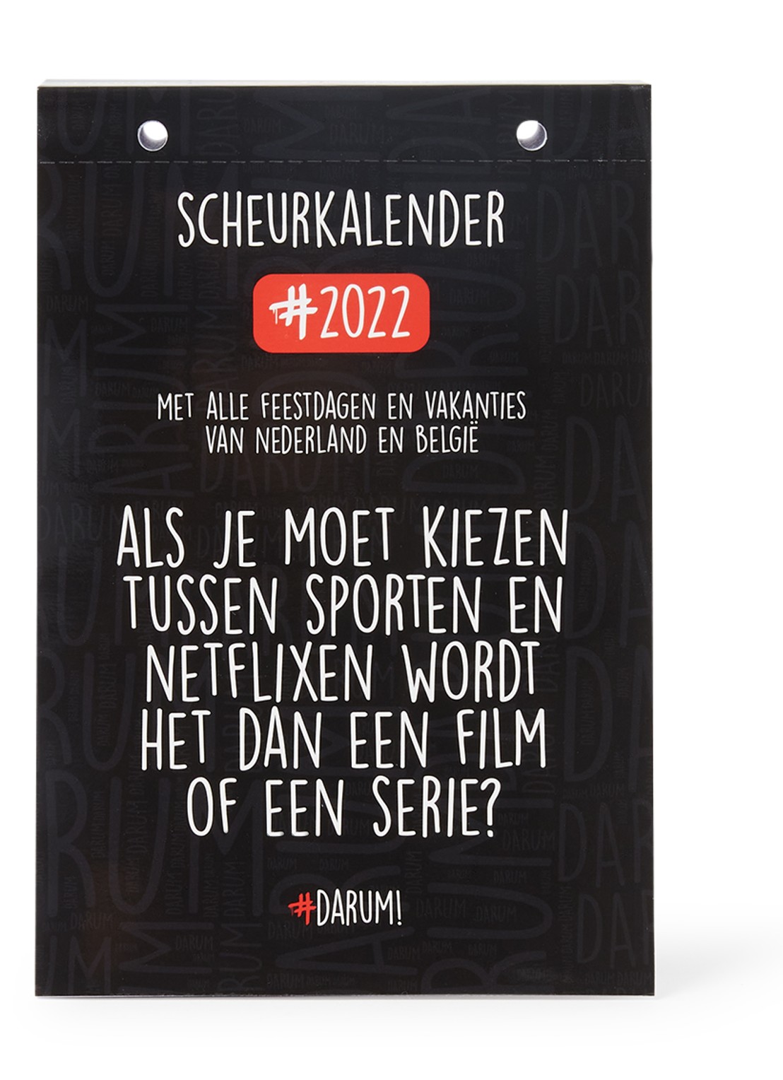 Comello Scheurkalender 2022 - voorkant 2 zwart