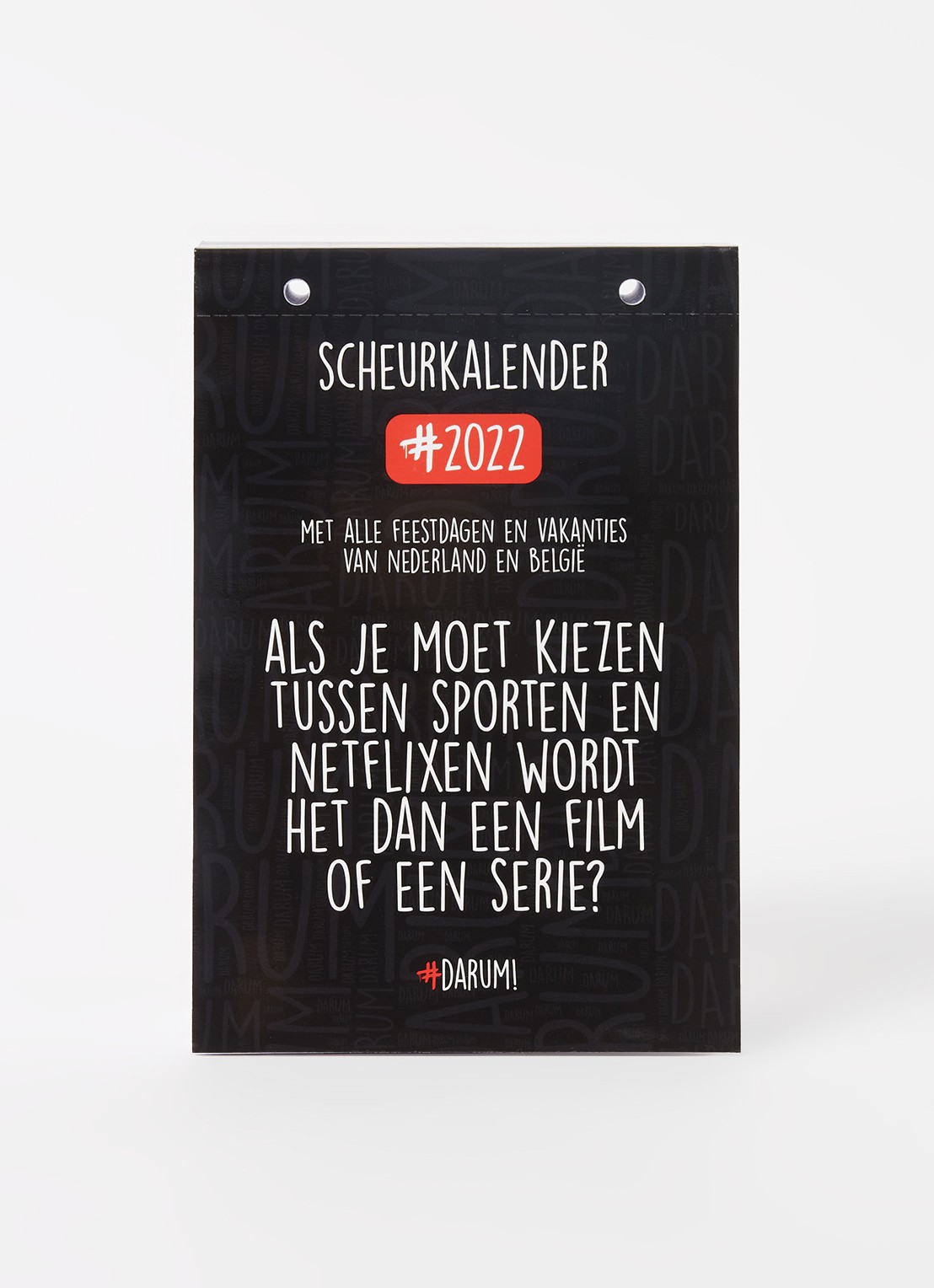 Comello Scheurkalender 2022 - voorkant 3 zwart