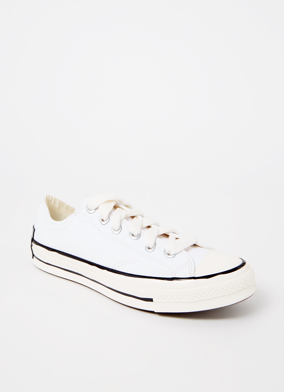 Converse Chuck 70 OX sneaker van canvas  - voorkant wit