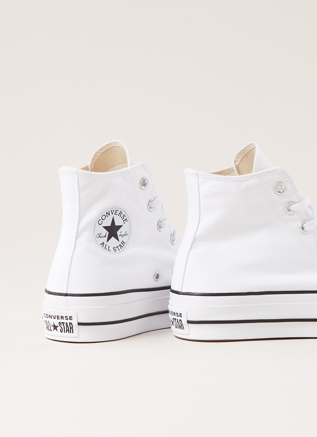 Converse Chuck Taylor All Star Lift High Top sneaker van canvas - detail 3 wit