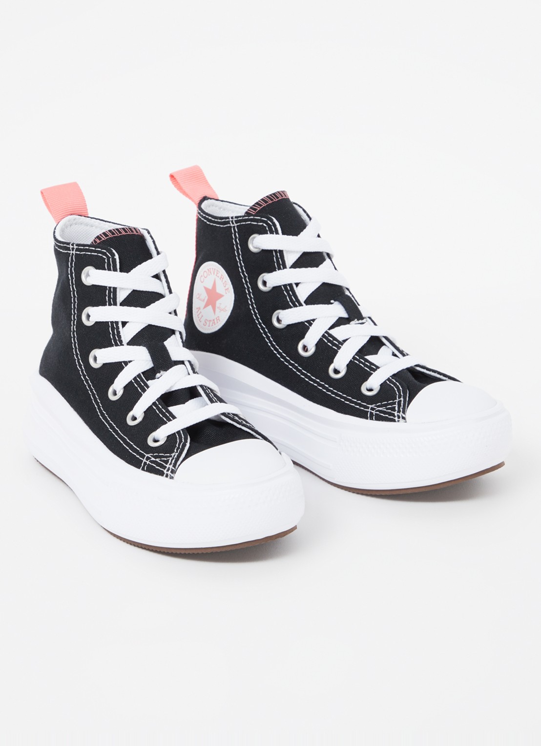 Converse Chuck Taylor All Star Move Platform sneaker van canvas - detail 2 zwart