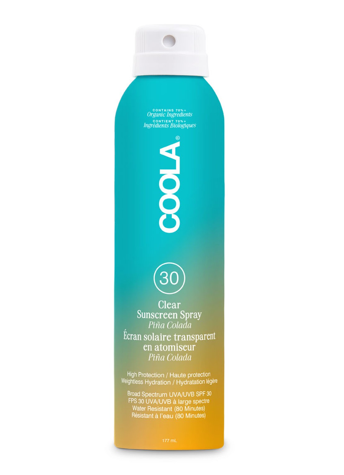 Coola Classic Body  Sunscreen Spray SPF 30 Pina Colada  - zonnebrand - voorkant undefined
