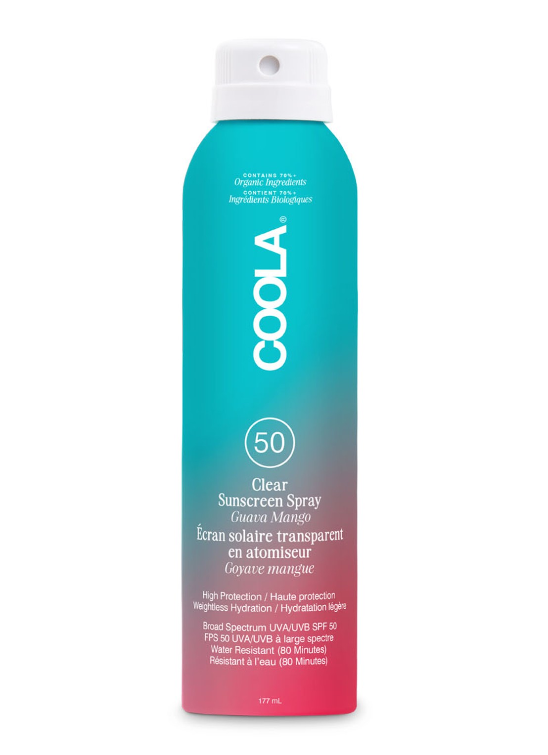 Coola Classic Body  Sunscreen Spray SPF50 Guava Mango - zonnebrand - voorkant undefined