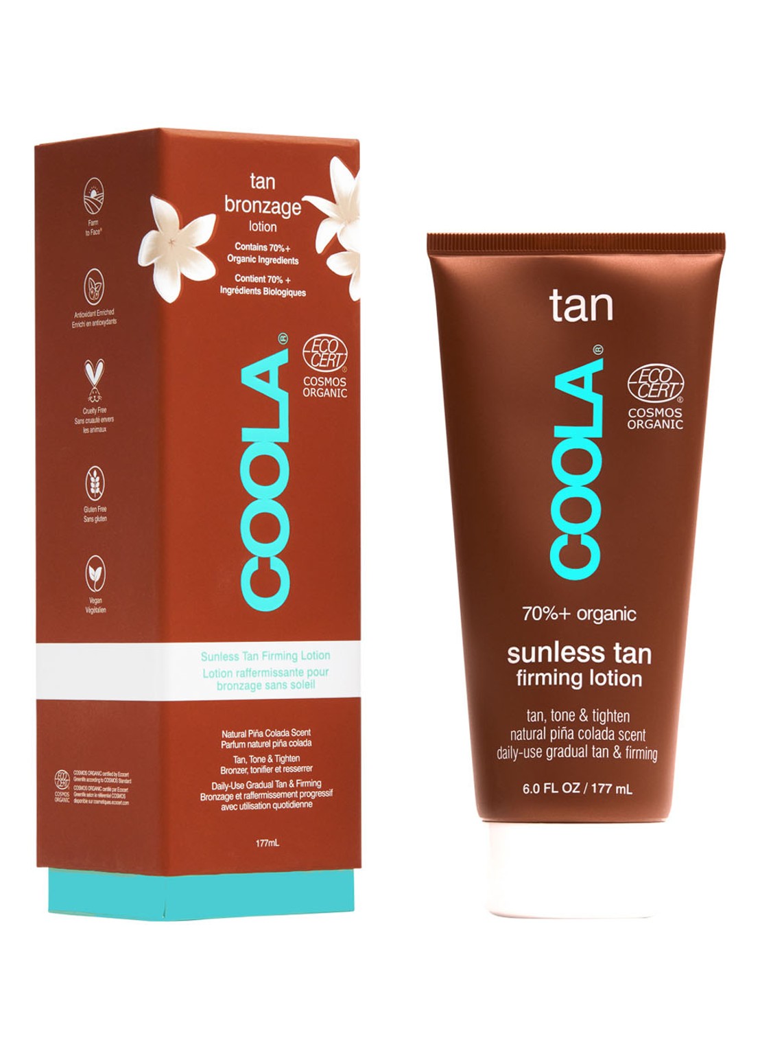 Coola  Graduan Sunless Tan Firming Lotion - verstevigende zelfbruiner - voorkant undefined
