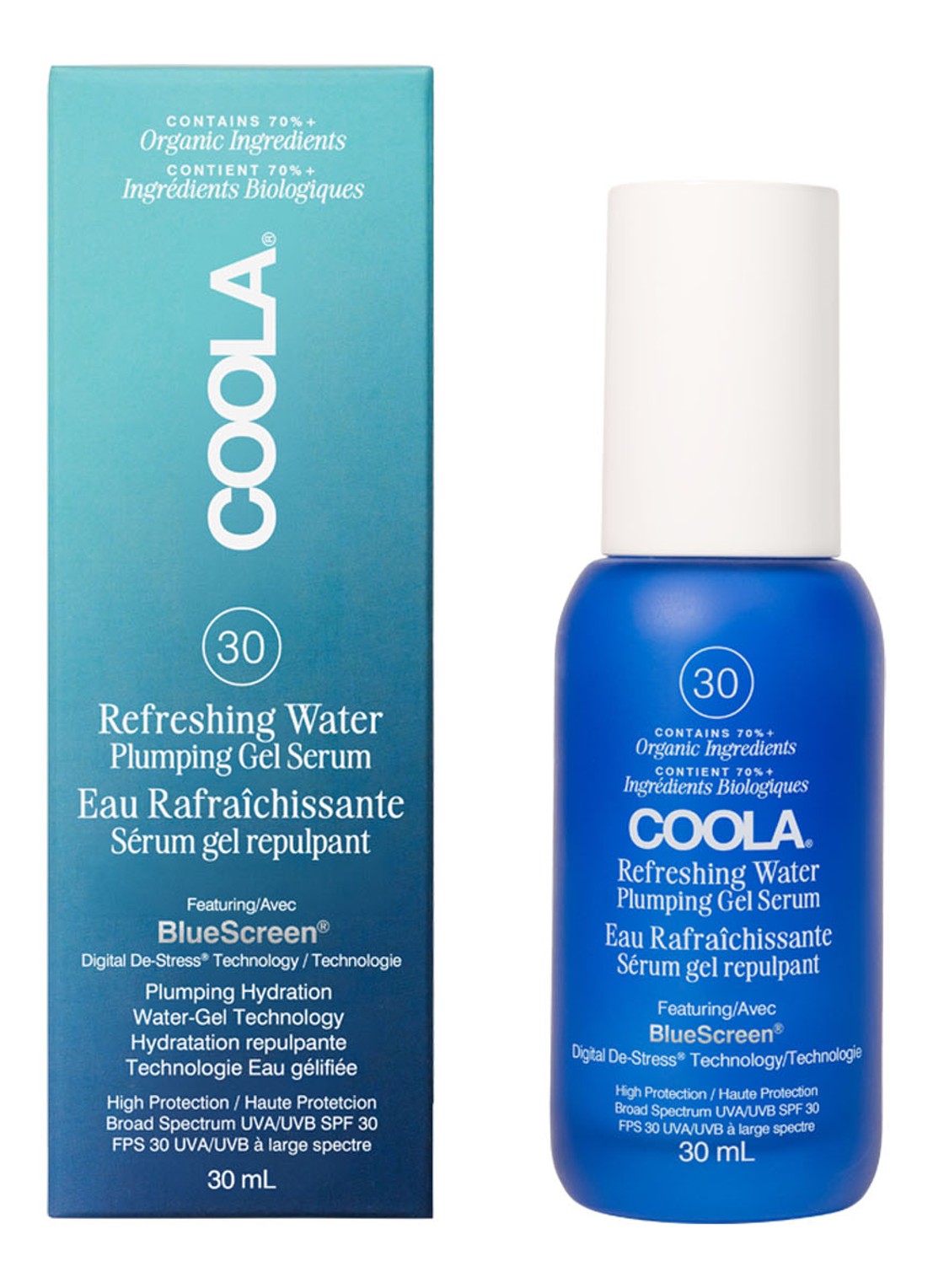 Coola Refreshing Water Plumping Gel Serum SPF30 - serum - voorkant 2 undefined