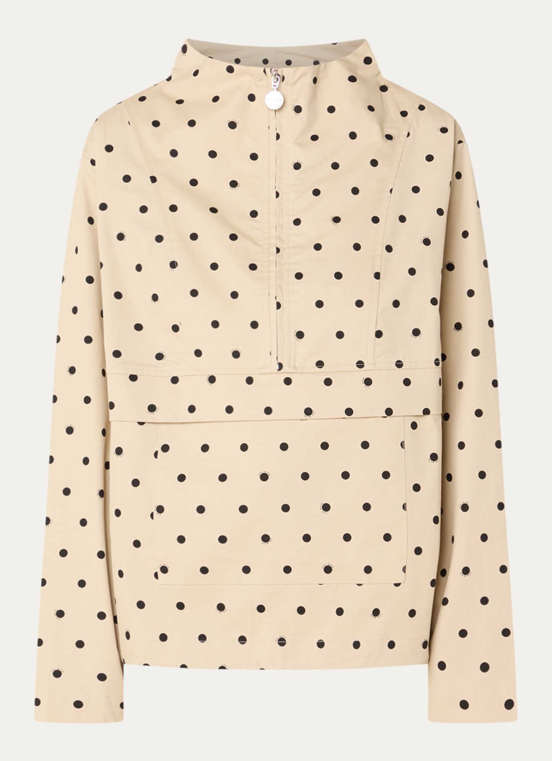 Copenhagen Muse CMDottie anorak met stippenprint - voorkant 3 beige