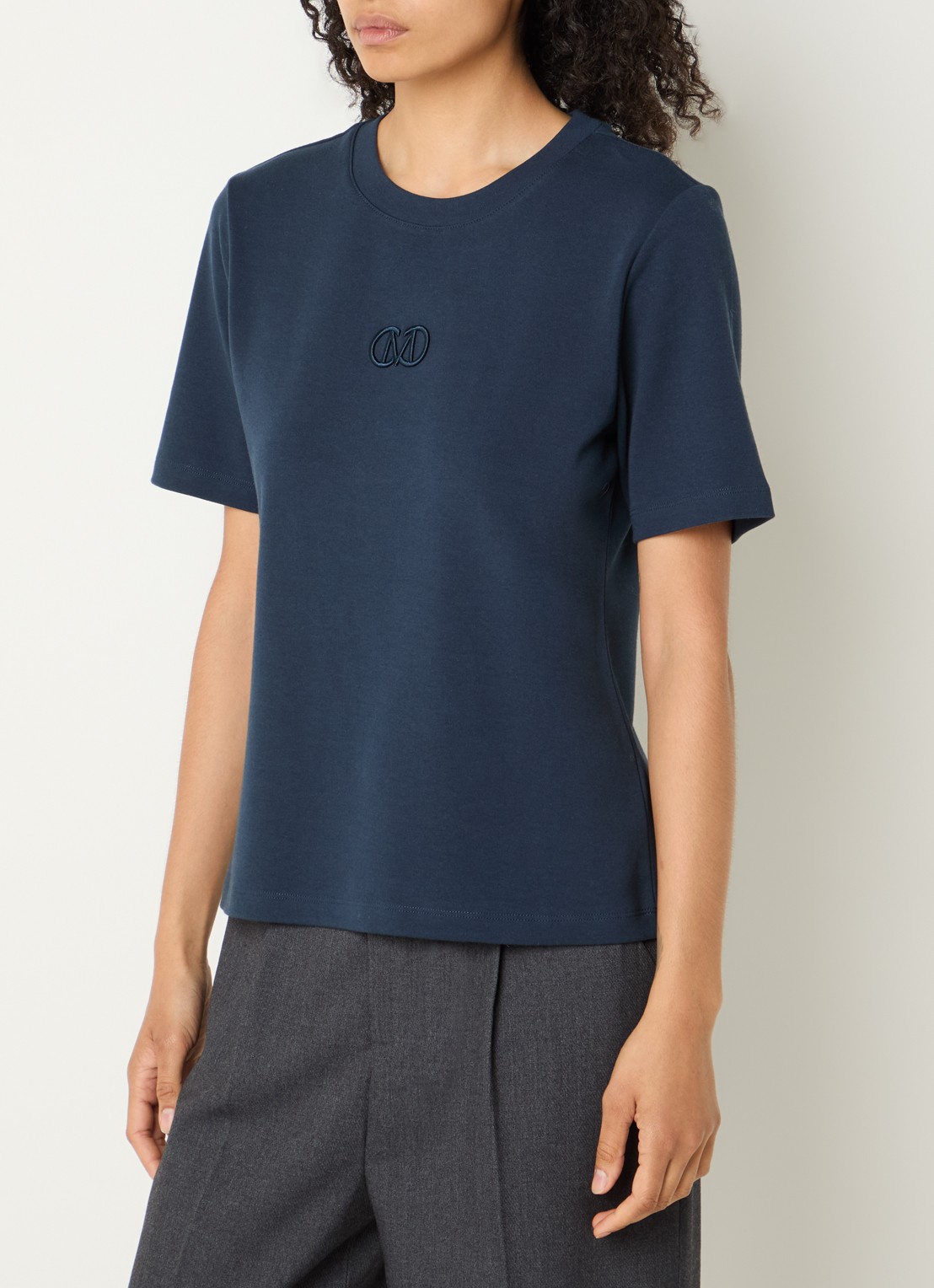 Copenhagen Muse CMMuse T-shirt met logoborduring - detail 3 indigo