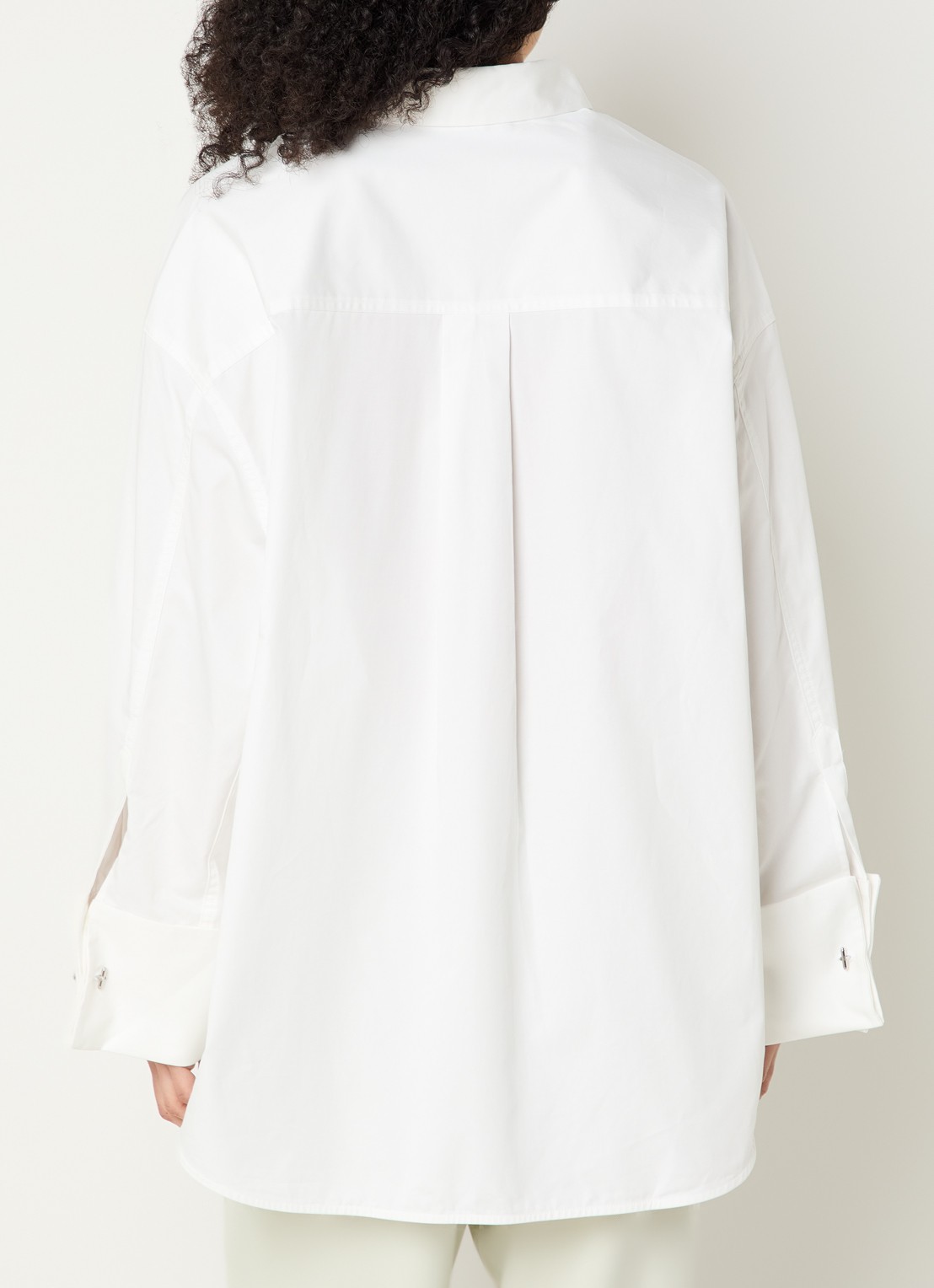 Copenhagen Muse Melanie blouse met sierknoop - achterkant wit