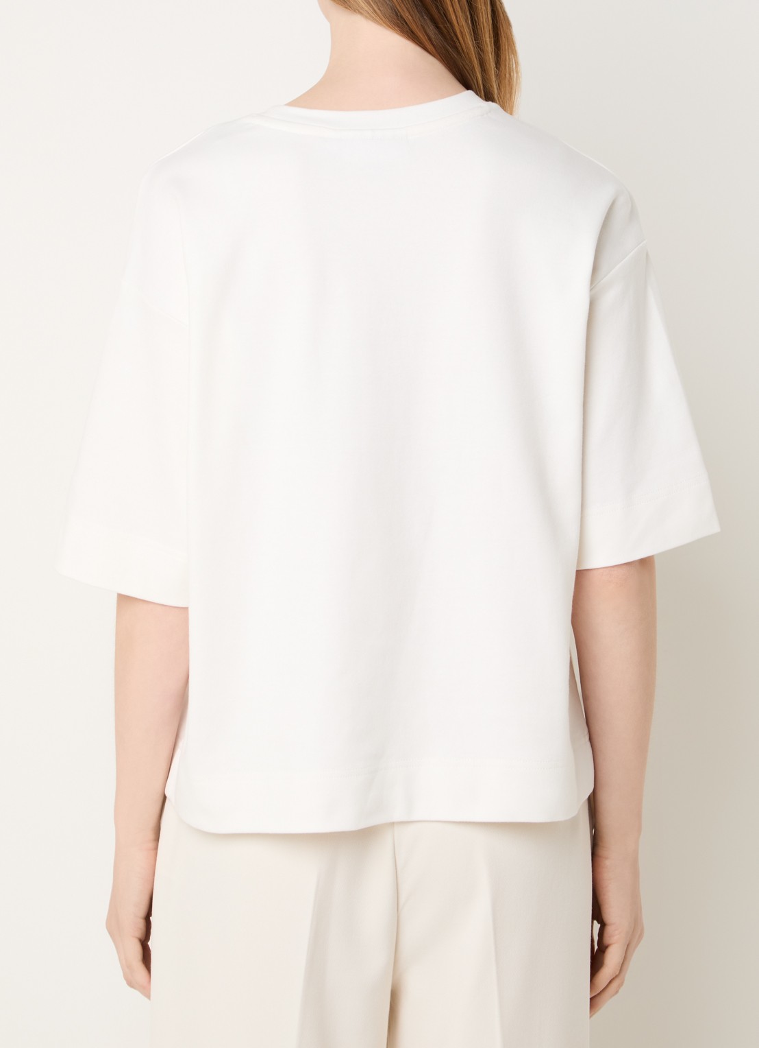 Copenhagen Muse Muse T-shirt met logoburduring - achterkant 4 wit