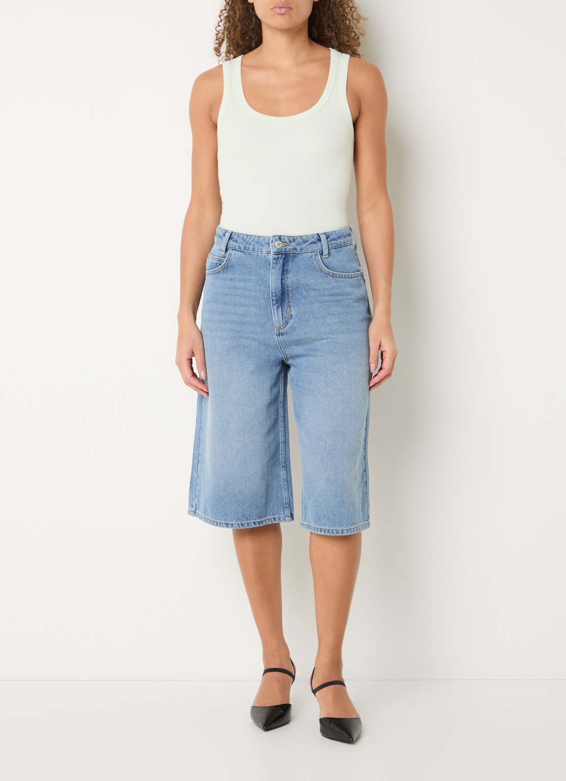 Copenhagen Muse Tanktop met ronde hals - voorkant 3 lindegroen