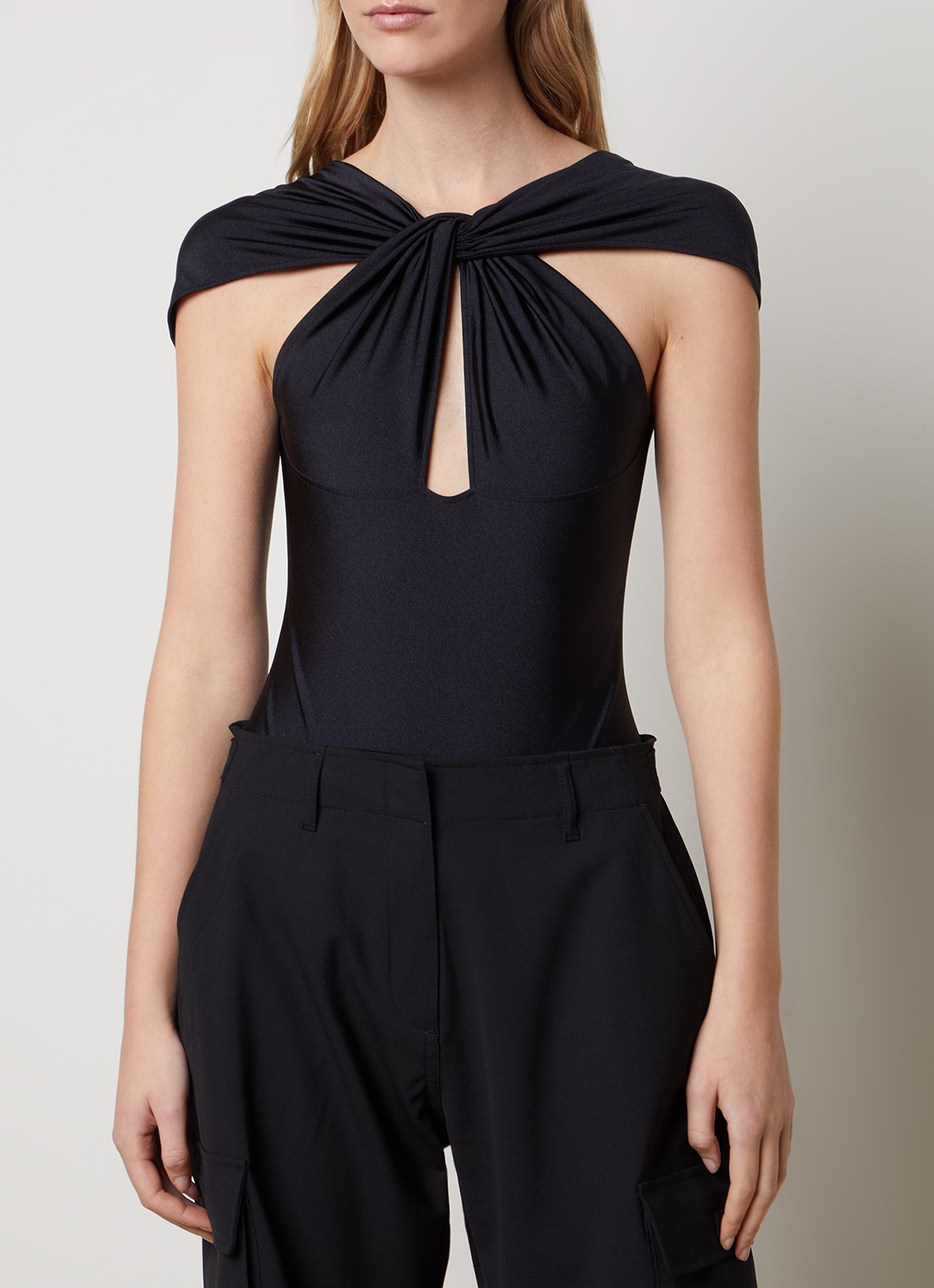 Coperni Body met cut-out detail en stretch - detail 4 zwart