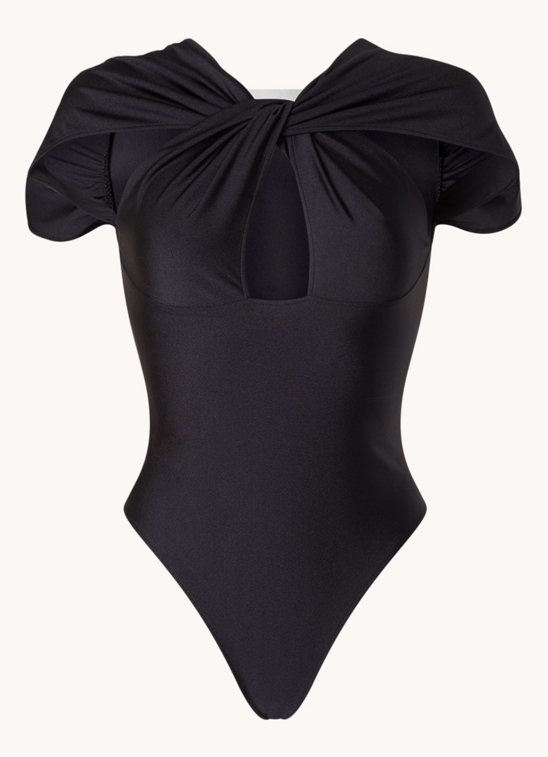 Coperni Body met cut-out detail en stretch - voorkant zwart