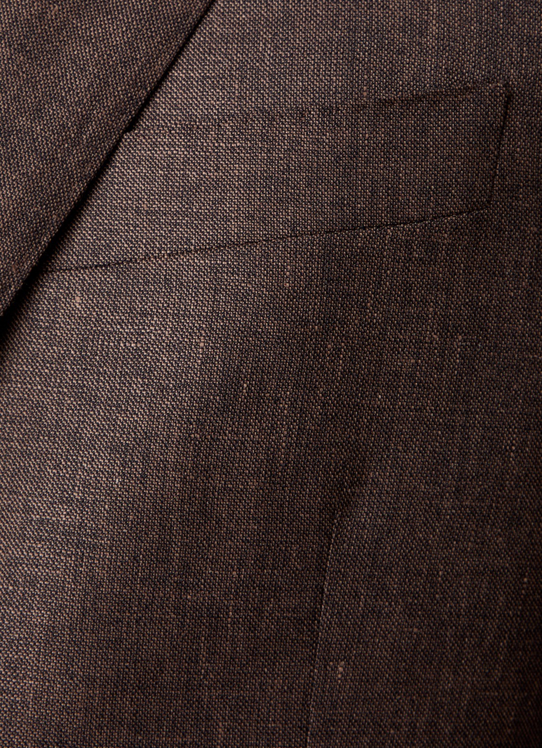 Corneliani Regular fit colbert met opgestikte zakken in zijdeblend - detail 8 bruin