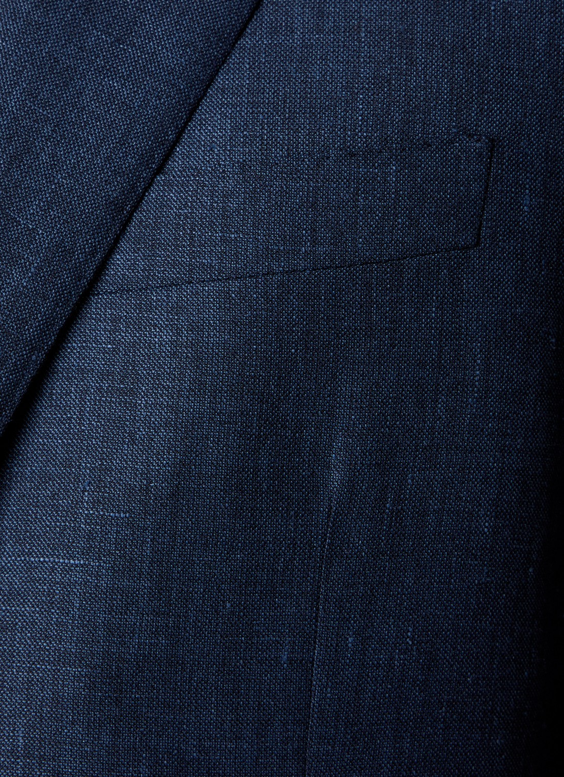 Corneliani Regular fit colbert met opgestikte zakken in zijdeblend - detail 5 indigo