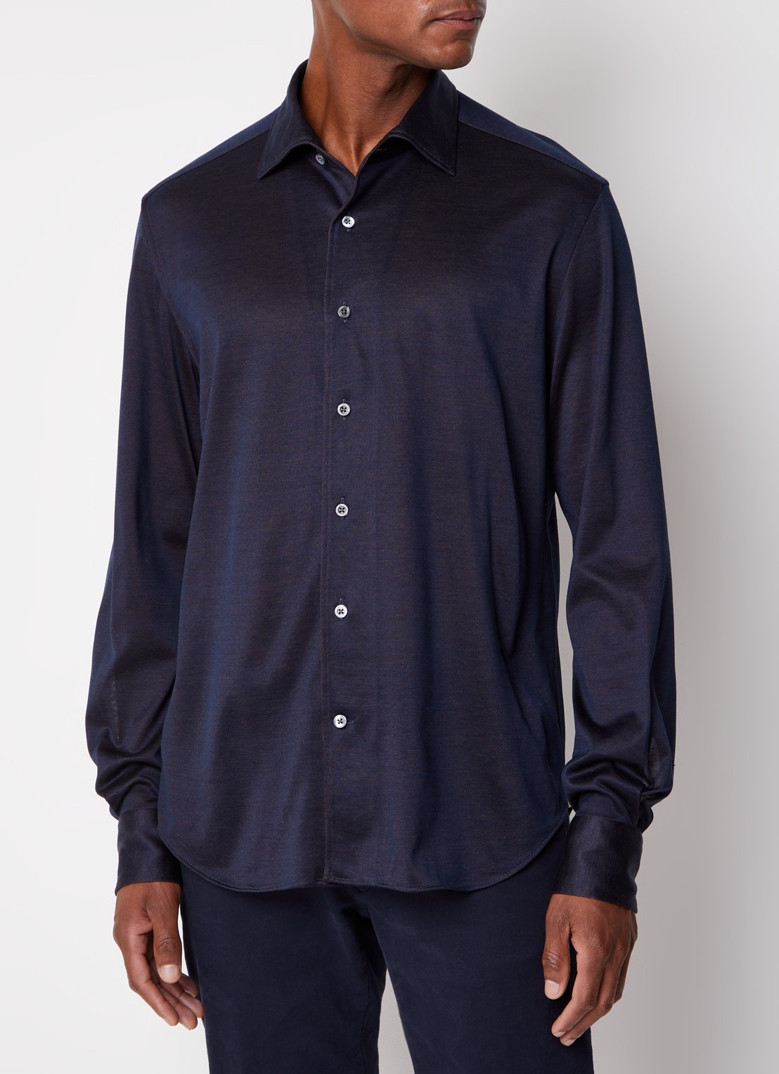 Corneliani Regular fit overhemd - detail 2 blauw
