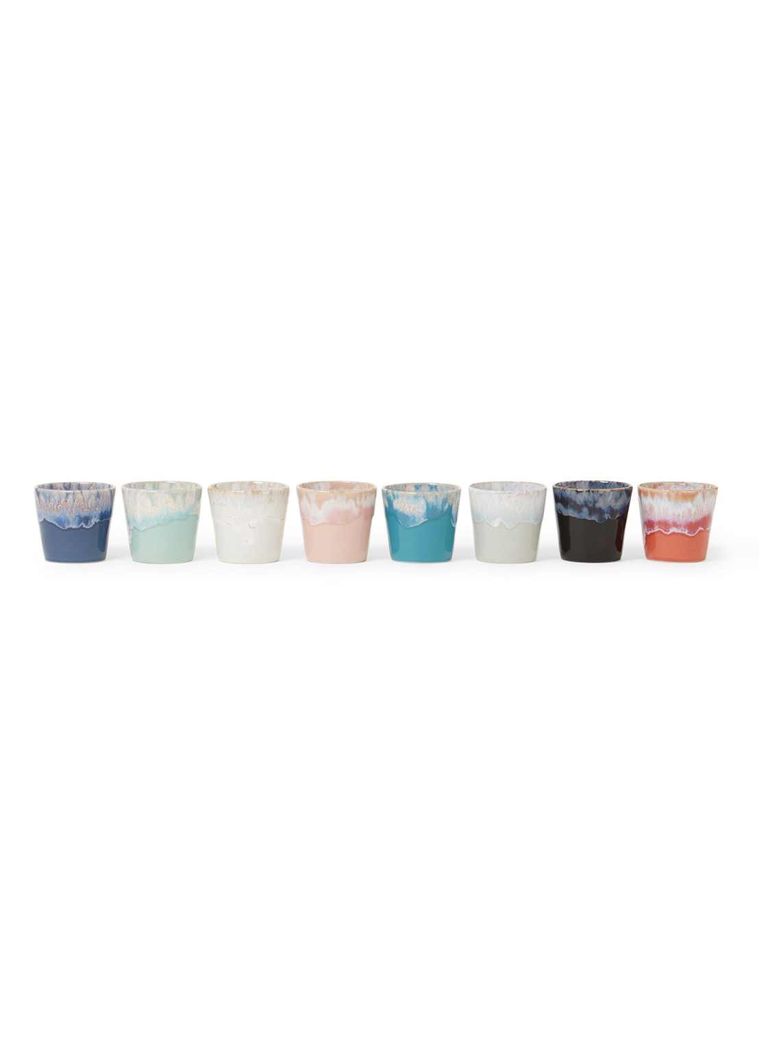Costa Nova Grespresso lungo kopje 21 cl set van 8 - voorkant multicolor