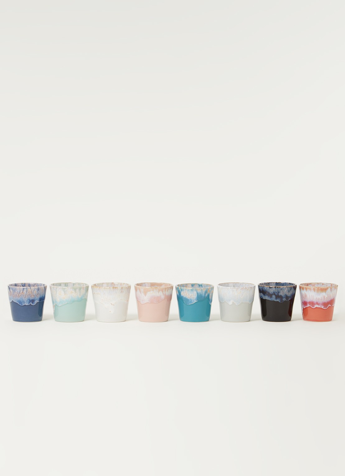 Costa Nova Grespresso lungo kopje 21 cl set van 8 - voorkant 2 multicolor