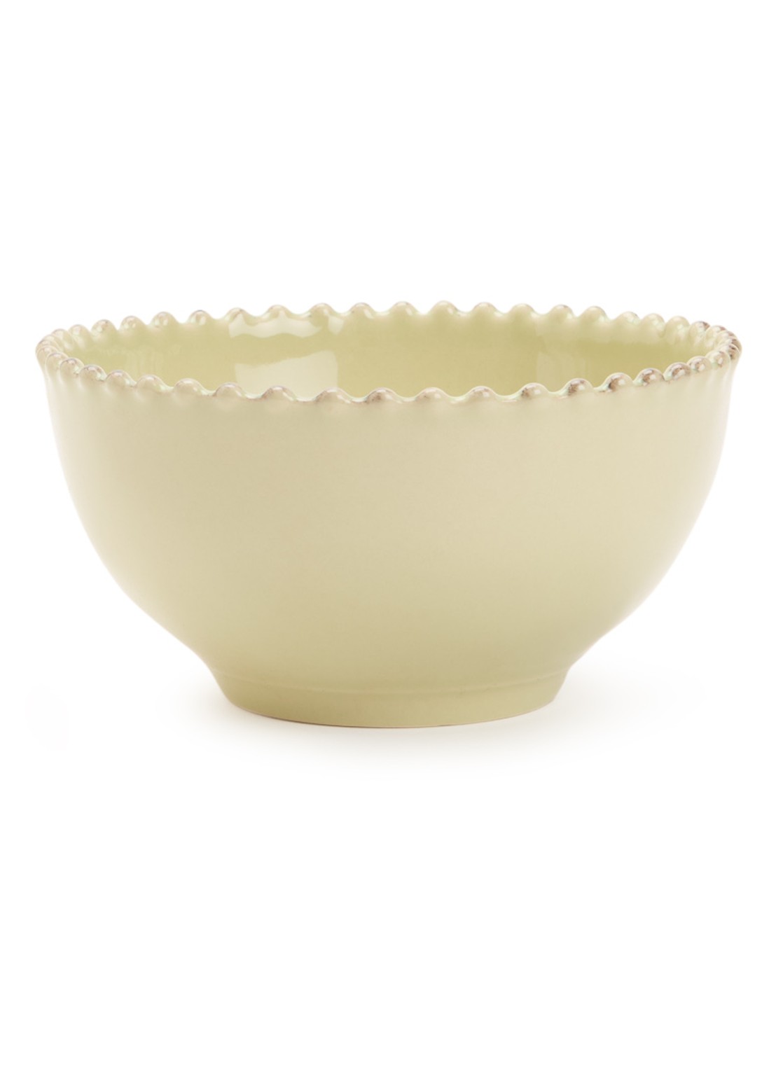 Costa Nova Pearl kom 17 cm - voorkant lindegroen