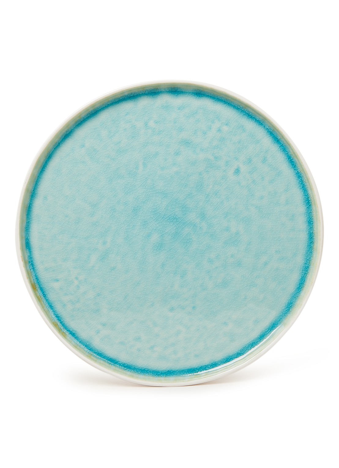 Cosy & Trendy Laguna Azzurro dinerbord 27 cm - voorkant turquoise