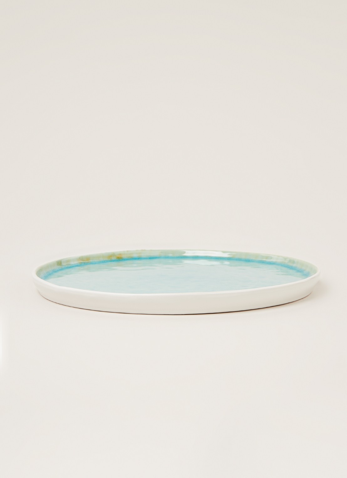 Cosy & Trendy Laguna Azzurro dinerbord 27 cm - voorkant 2 turquoise