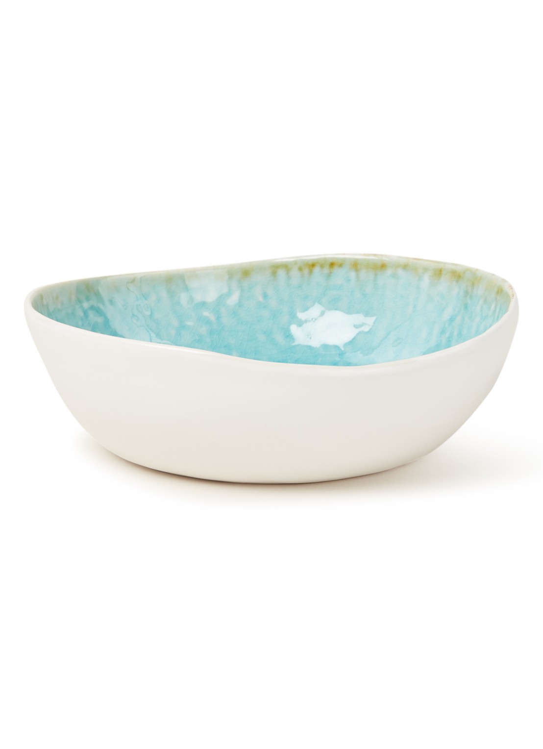 Cosy & Trendy Laguna Azzurro saladeschaal 21 cm - voorkant blauw
