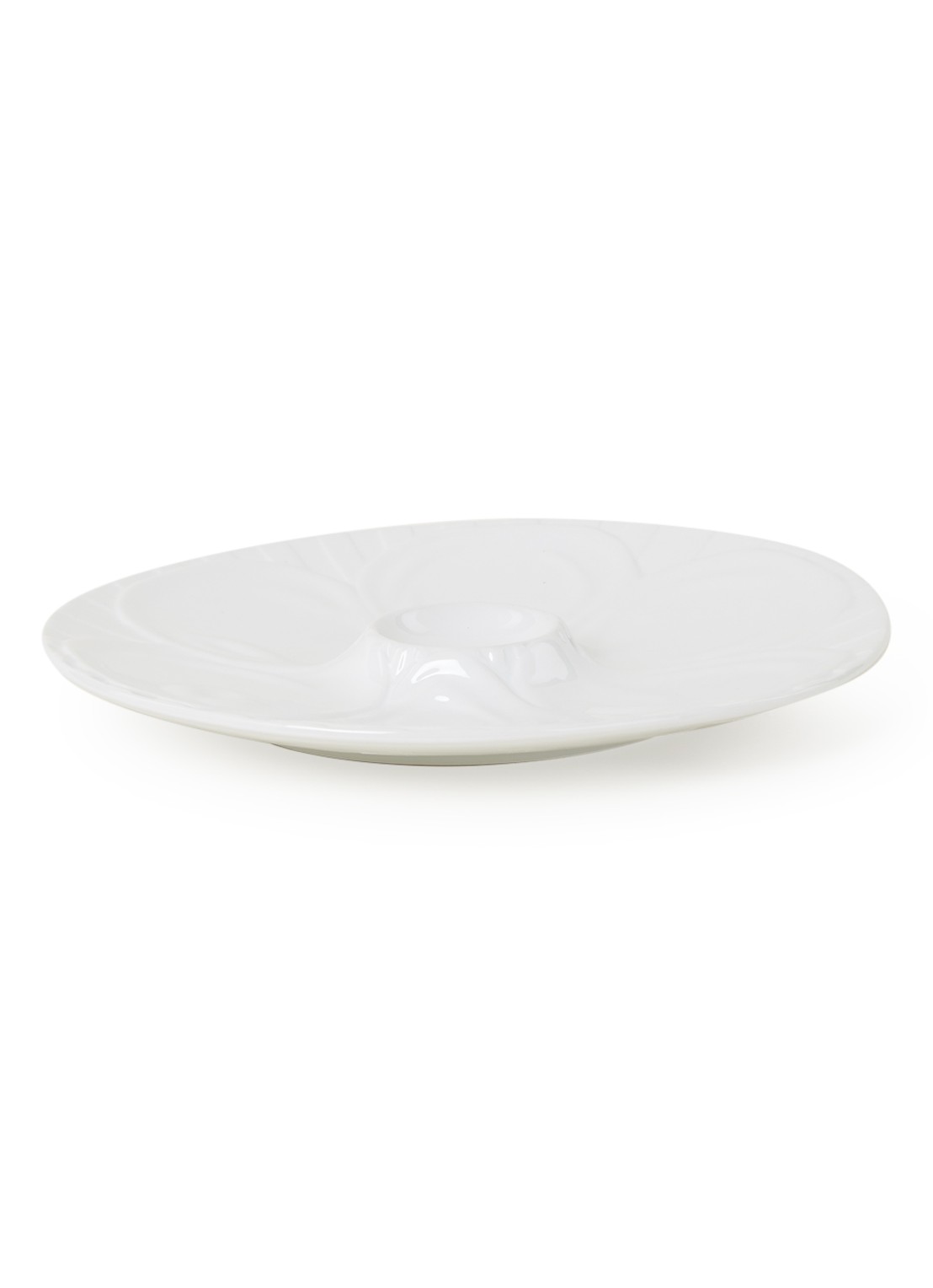 Cosy & Trendy Oesterschaal 28 cm - voorkant wit