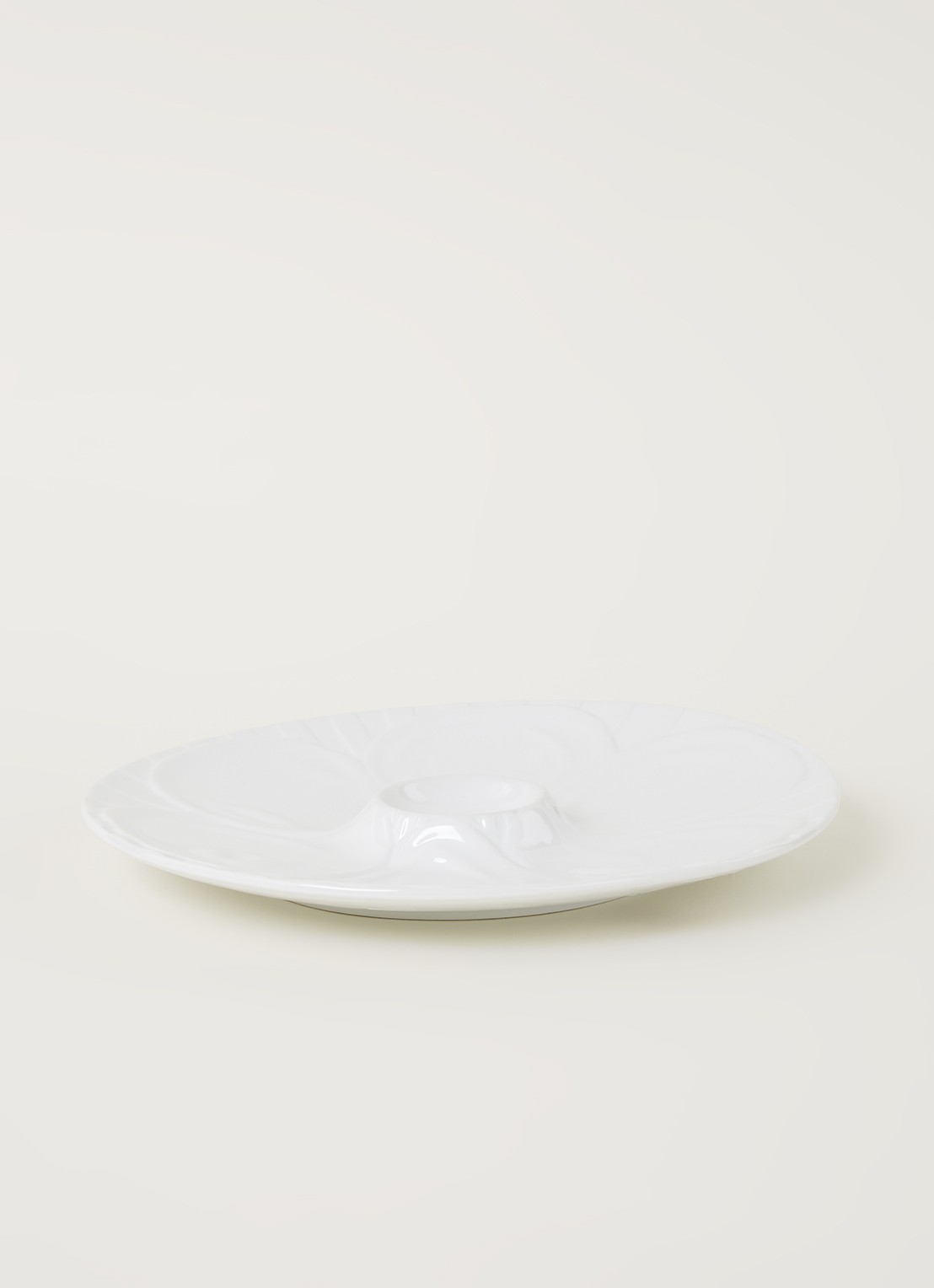 Cosy & Trendy Oesterschaal 28 cm - voorkant 2 wit