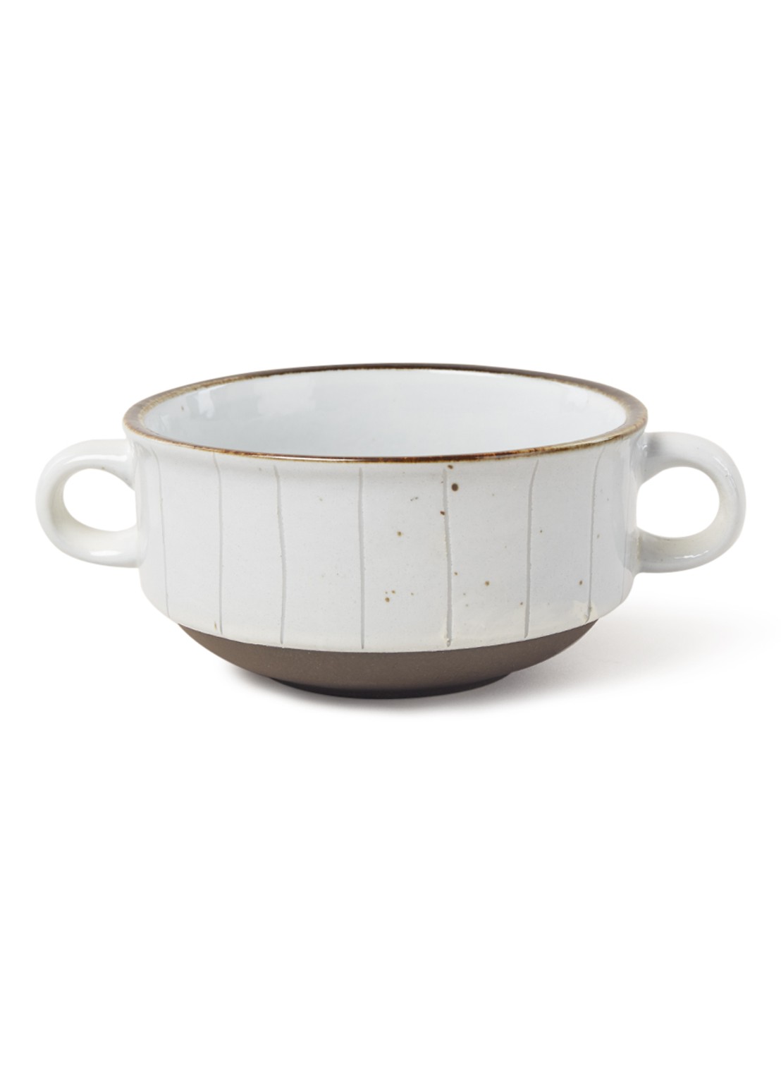 Cosy & Trendy Venezia Quatro soepkom 11 cm - voorkant 2 wit