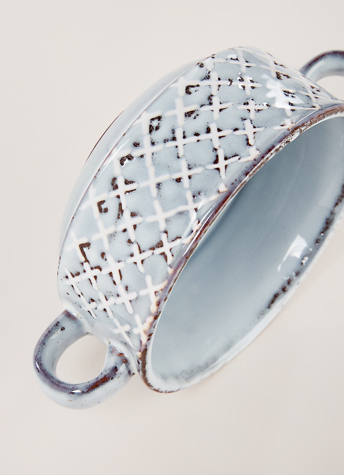 Cosy & Trendy Venezia soepkom 11 cm - detail 3 lichtgrijs