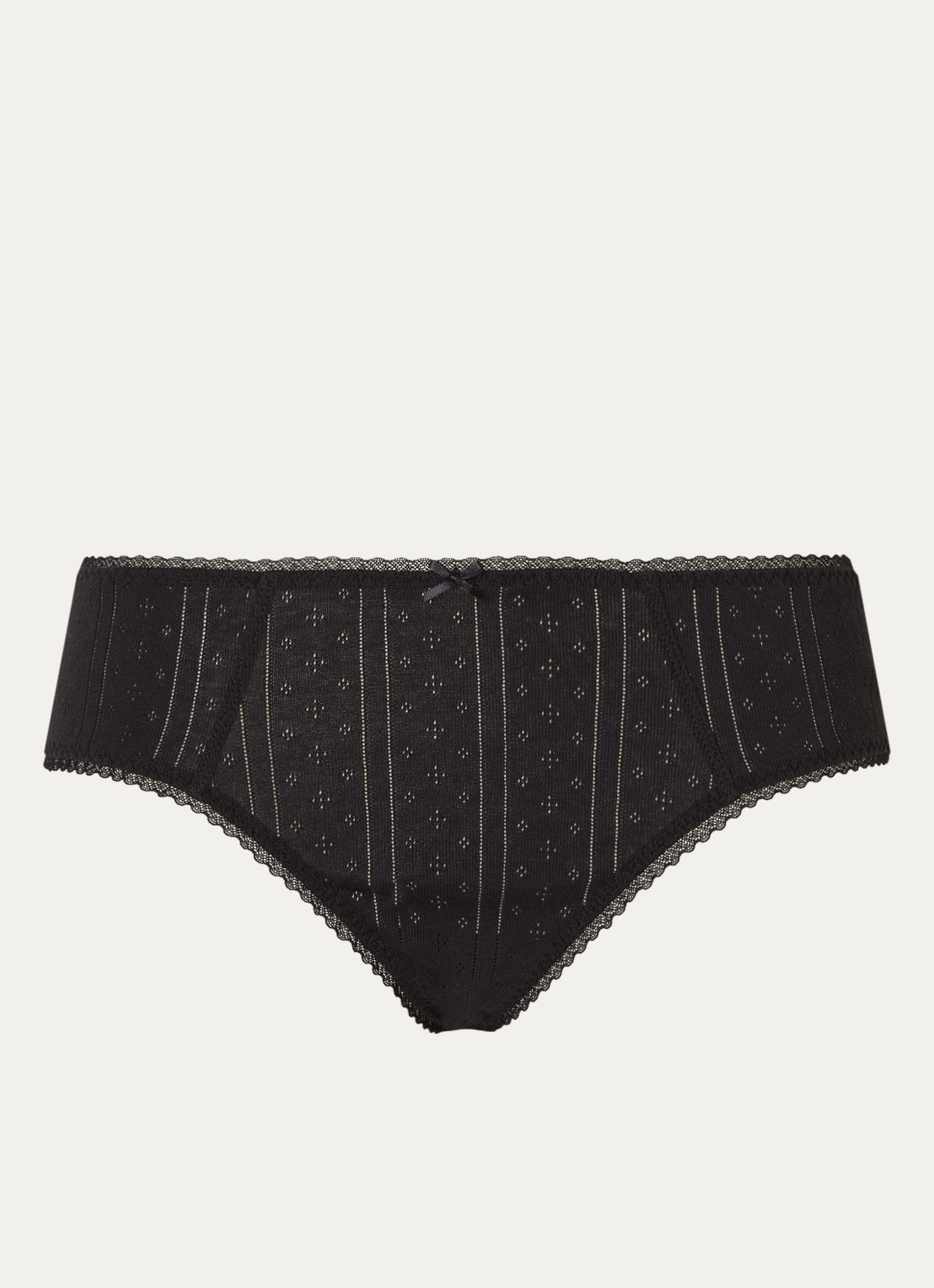 Cou Cou Intimates The Cozy slip van  katoen - voorkant 3 zwart
