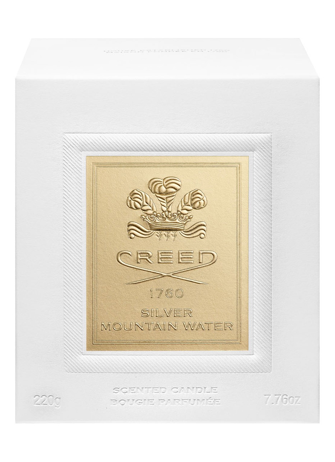 Creed Silver Mountain Water Porcelain Candle - geurkaars 220 gram - voorkant 3 undefined