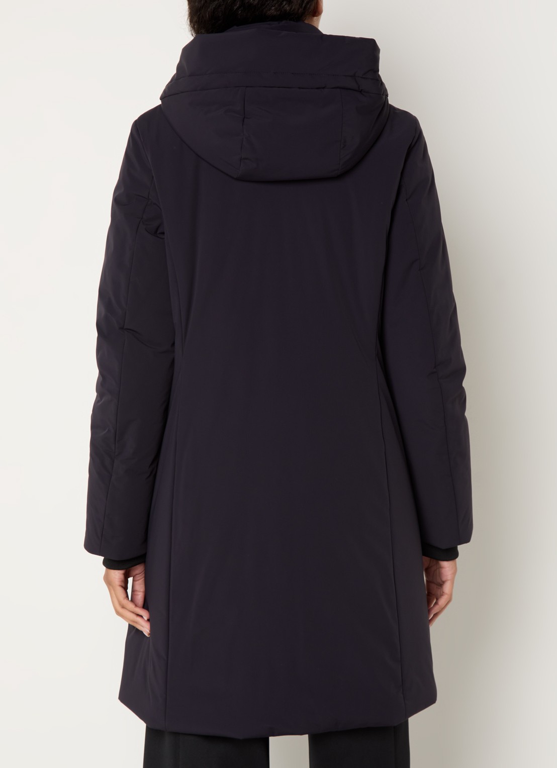 Creenstone Alexandra gewatteerde parka met afneembare capuchon - achterkant 4 donkerblauw