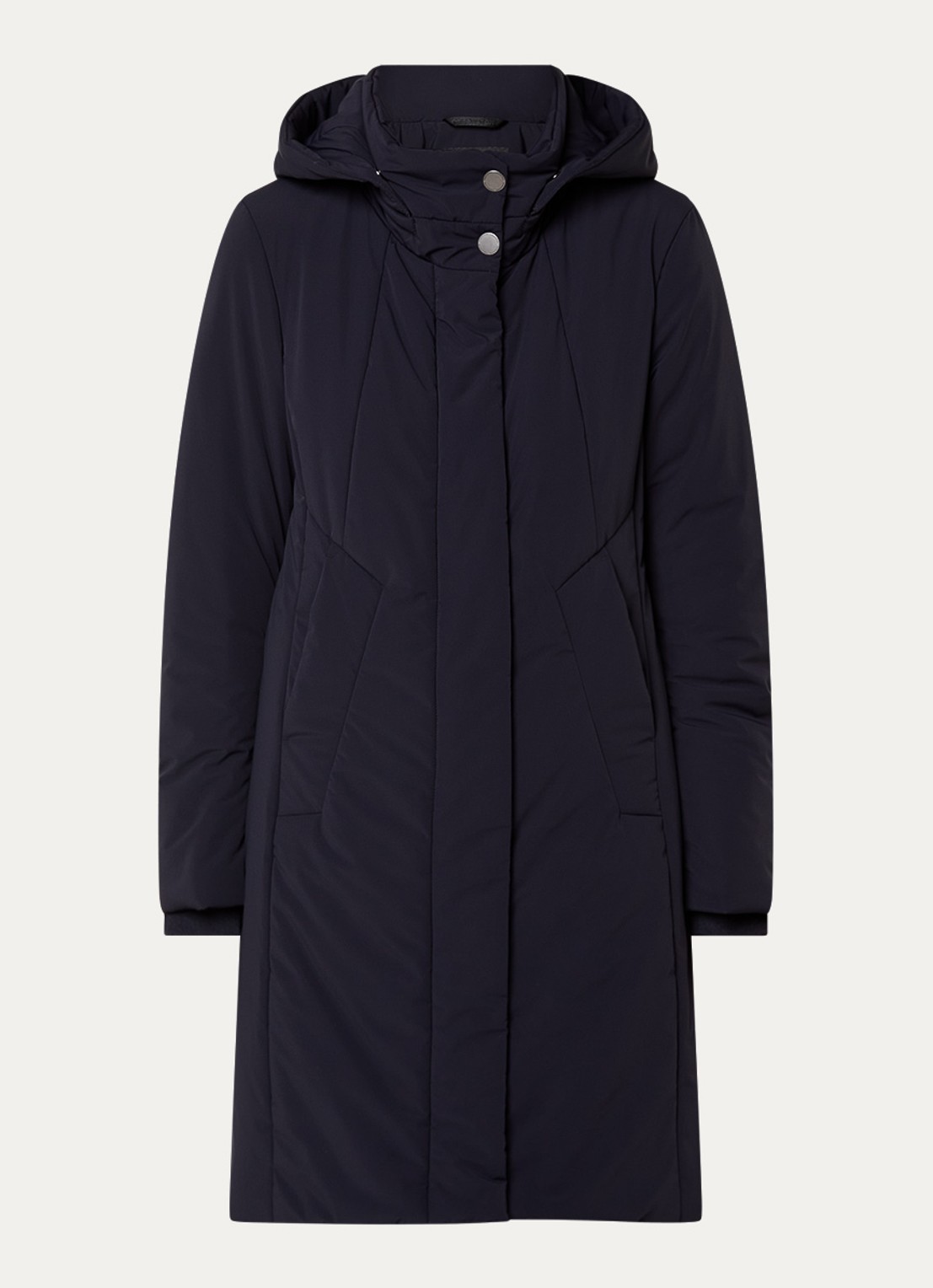 Creenstone Alexandra gewatteerde parka met steekzakken - voorkant 2 donkerblauw
