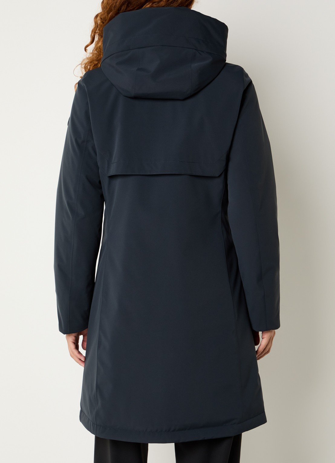 Creenstone Gabriella gewatteerde parka met ritszakken - achterkant 2 donkerblauw