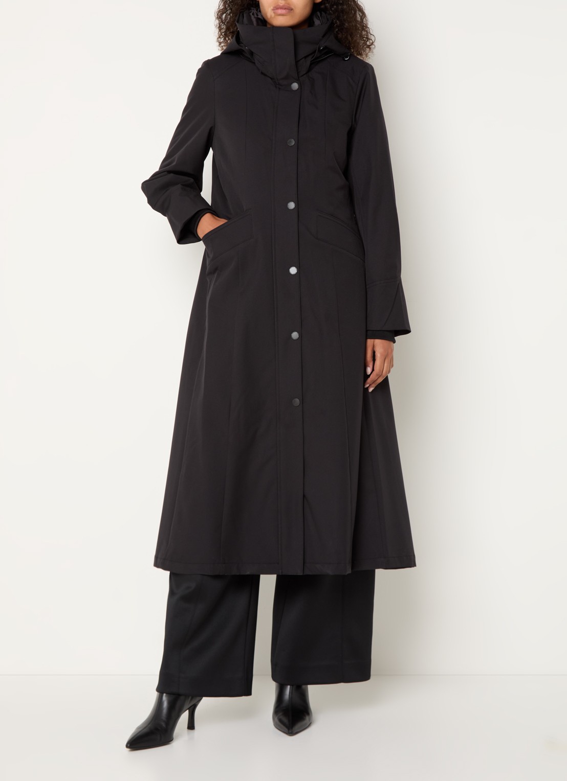 Creenstone Molly gewatteerde parka met capuchon - detail 3 zwart
