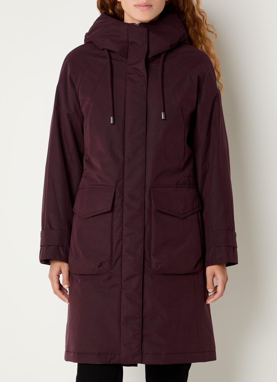 Creenstone Svea gewatteerde parka met klepazkken - detail 2 zwart