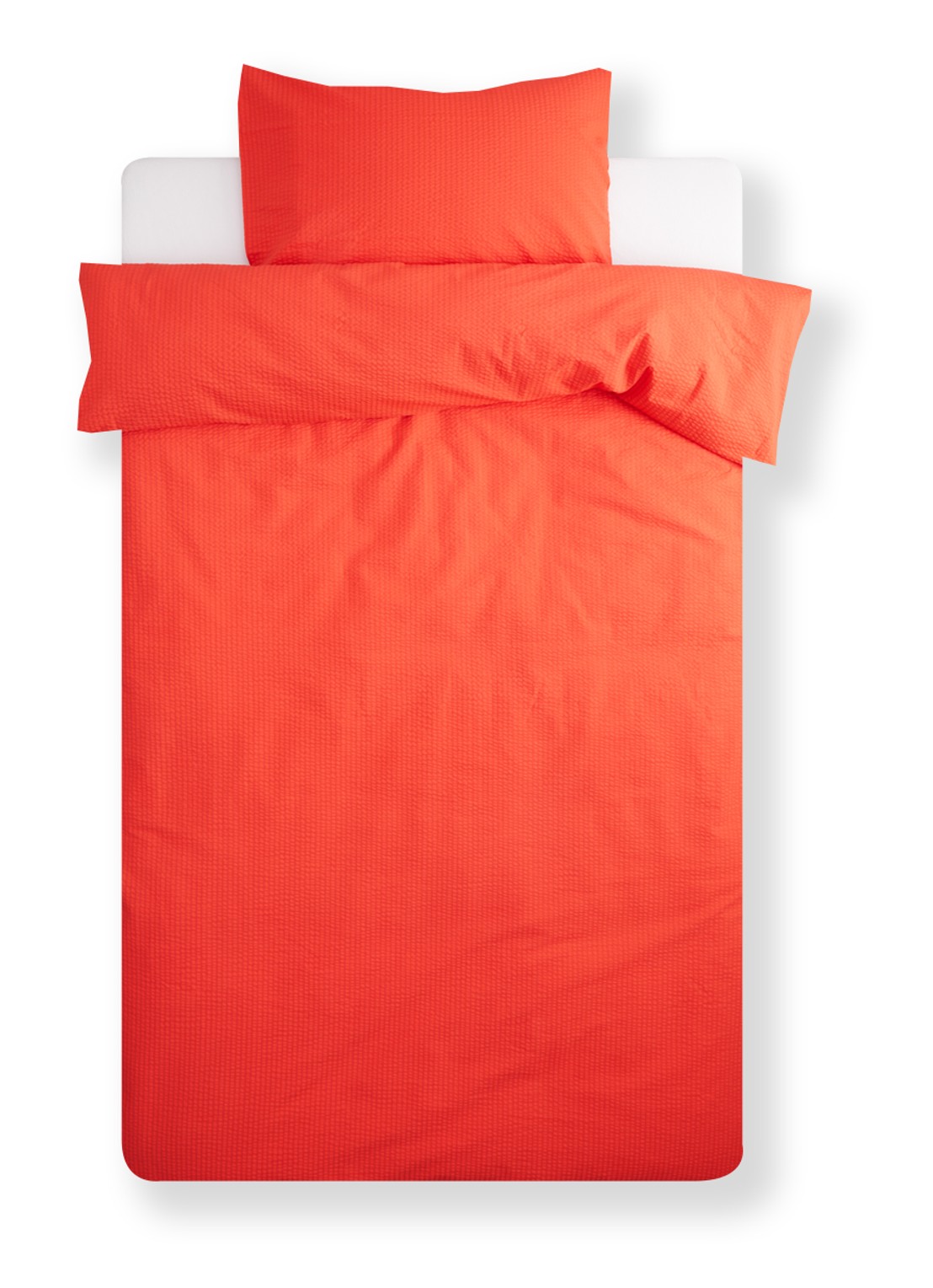 Crisp Sheets Crisp dekbedovertrekset van katoen - inclusief kussensloop - voorkant rood