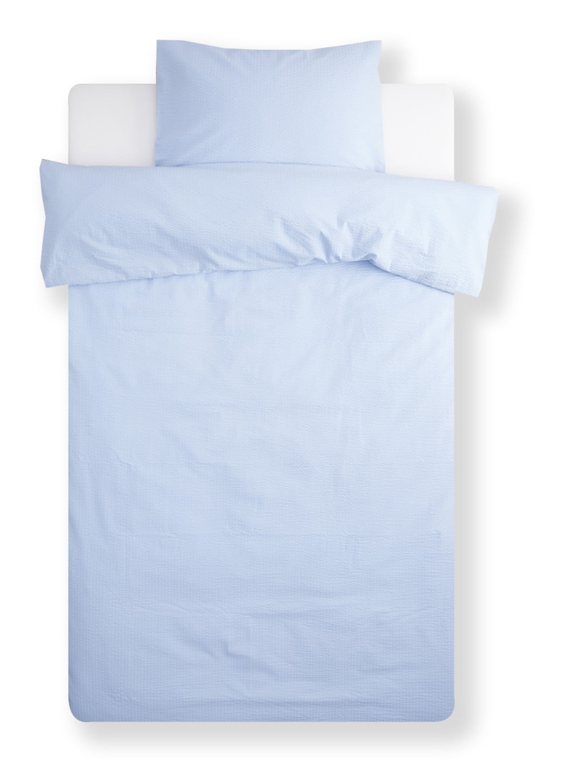 Crisp Sheets Crisp dekbedovertrekset van katoen - inclusief kussensloop - voorkant lichtblauw