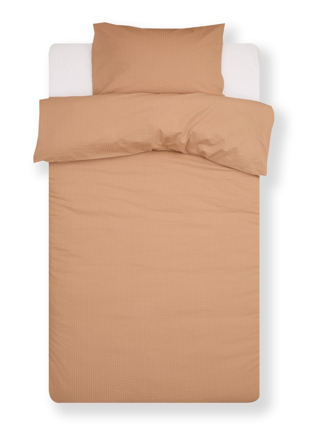 Crisp Sheets Crisp dekbedovertrekset van katoen - inclusief kussensloop - voorkant oranje