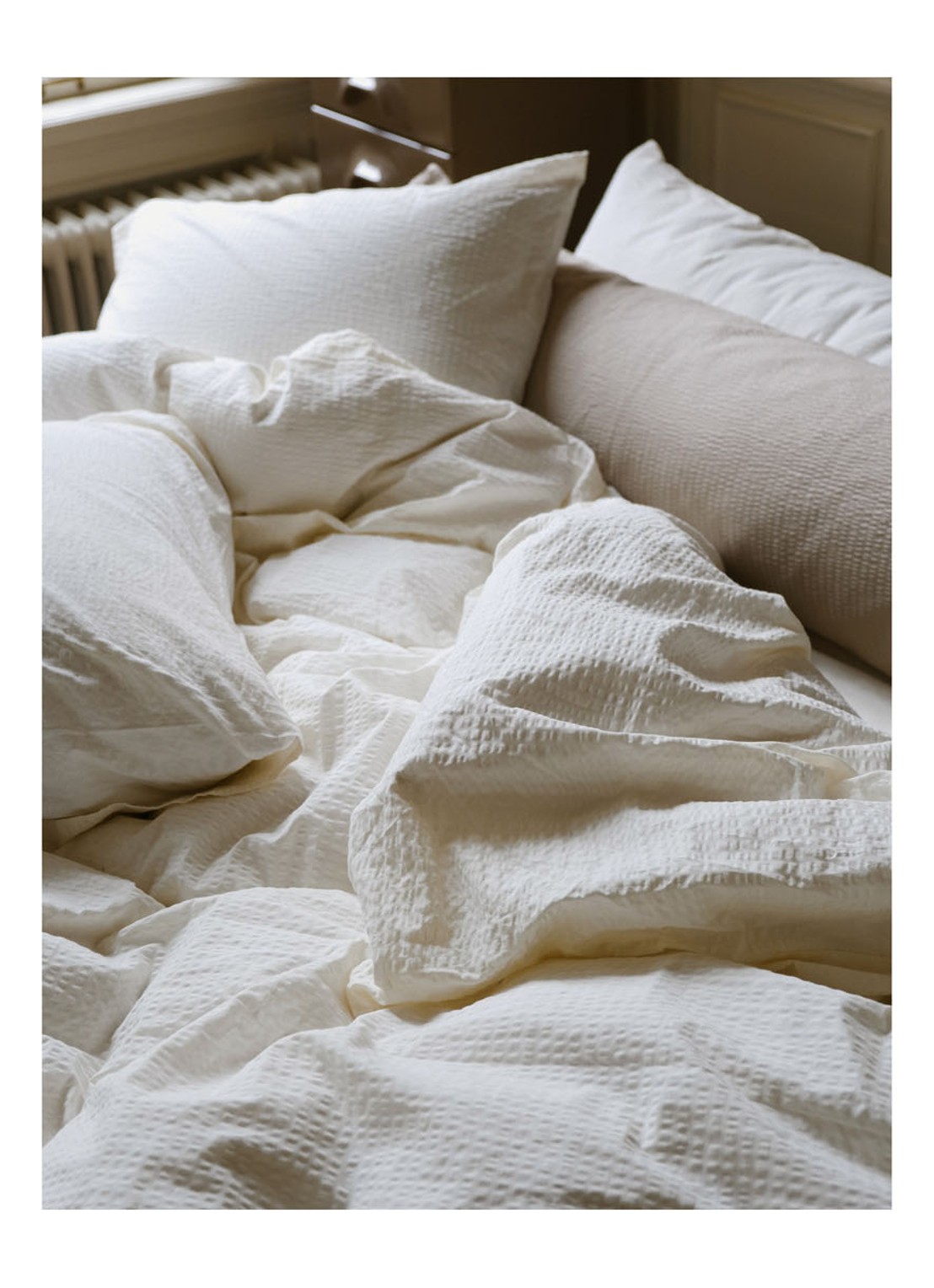 Crisp Sheets CRISP dekbedovertrekset van katoen - inclusief kussenslopen - detail 3 gebroken wit