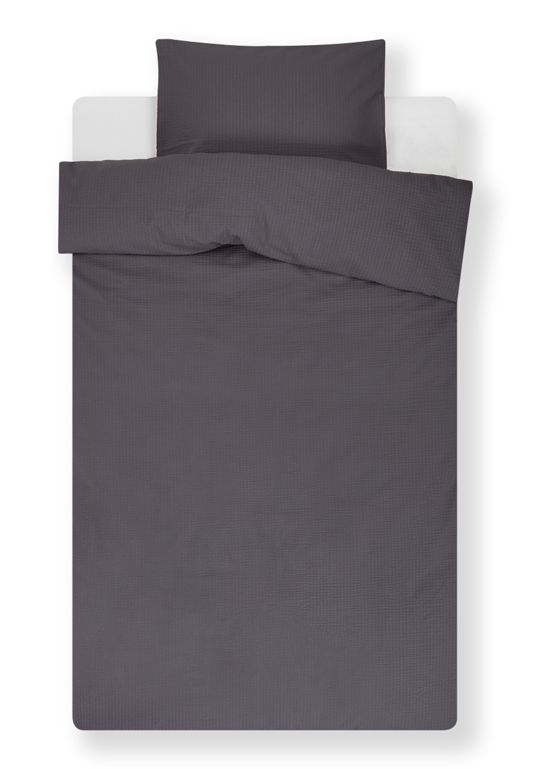 Crisp Sheets CRISP dekbedovertrekset van katoen - inclusief kussenslopen - voorkant 3 antraciet