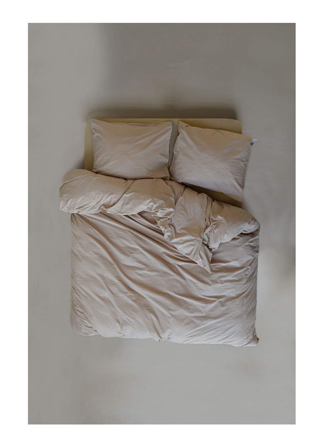 Crisp Sheets CRISP dekbedovertrekset van katoen - inclusief kussenslopen - detail zand