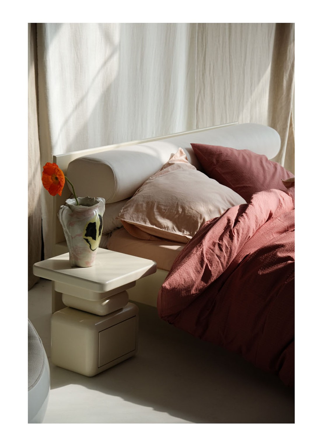 Crisp Sheets CRISP dekbedovertrekset van katoen - inclusief kussenslopen - detail 6 zalmroze